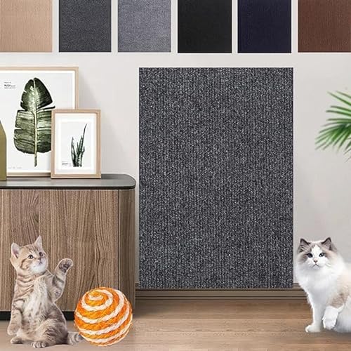 Kratzbaum for Katzen, mit Teppich überzogen, zuschneidbares, selbstklebendes Katzenkratzpad, Kratzbaumregale, Ersatzteile, Matte for Couch-Bodenschutz (Color : Gray1, Size : 30 * 100cm) von BOTIZR