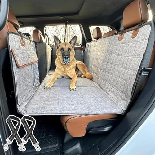 Vielseitiger Hunde-Rücksitzbezug: Passt auf die meisten Autos und SUVs, perfekt for den Komfort Ihres Haustiers unterwegs(Grau) von BOTIZR
