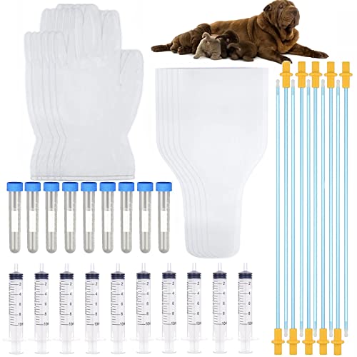 BOW CALICO 10 Set Hundezucht Kit, Kit zur künstlichen Befruchtung von Haustieren, Hundezucht-Kit für kleine und mittlere Haustiere von BOW CALICO