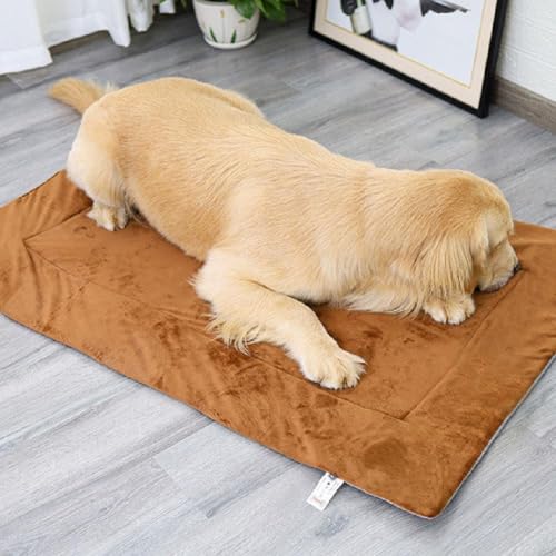 BOWTONG Selbstheizende Haustierunterlage, Hundebett, Wärmematte, Flanell, Hundematte, ältere Haustiere, Winterdecke, Haustierbedarf, Kissen, Sofamatte, Thermomatte von BOWTONG