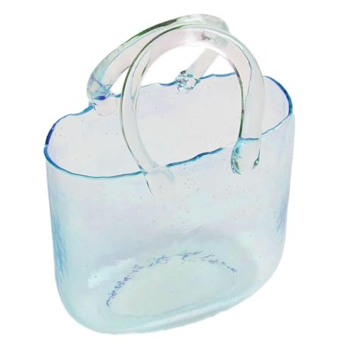 Einzigartige Vase in Handtaschenform, Glasvasen, dekorative Wasserpflanzen-Glasvase, Mini-Aufsätze, Kristall-Aquarium für den Tisch von BOWTONG