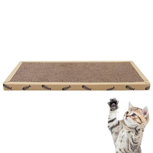 Kratzmatte aus Karton, Kratzmatte für Indoor-Katzen, schützende Kratzmatte, Bodenkratzer von BOWTONG