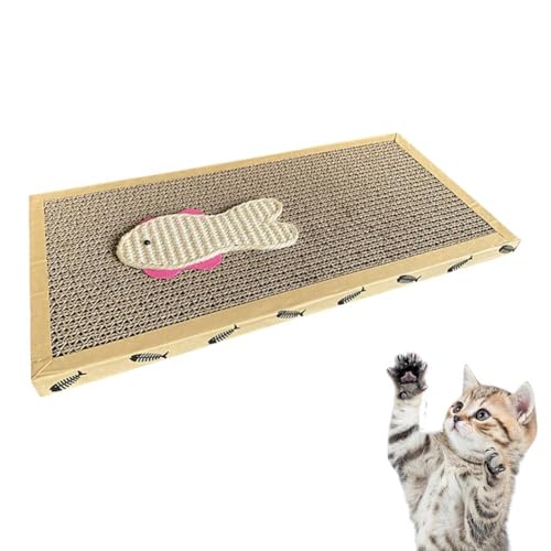 Kratzmatte aus Karton, Kratzmatte für Indoor-Katzen, schützende Kratzmatte, Bodenkratzer von BOWTONG