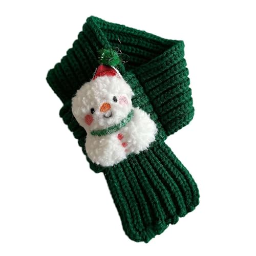 Weihnachtlicher Strickschal, niedlicher Schal, Haustier-Halstuch, Haustier-Winter-Accessoire, Welpen-Kostüm von BOWTONG