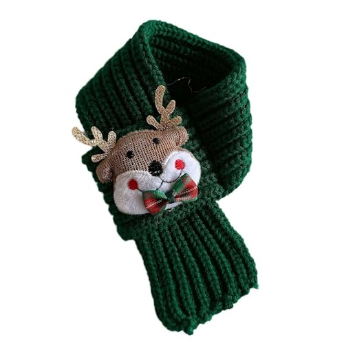 Weihnachtlicher Strickschal, niedlicher Schal, Haustier-Halstuch, Haustier-Winter-Kostüm, Welpenwärmer-Accessoire von BOWTONG