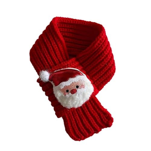 Weihnachts-Strickschal, niedlicher Schal, Haustier-Halstuch, Haustier-Winter-Accessoire, warmes Kostüm, Welpen-Kostüm von BOWTONG