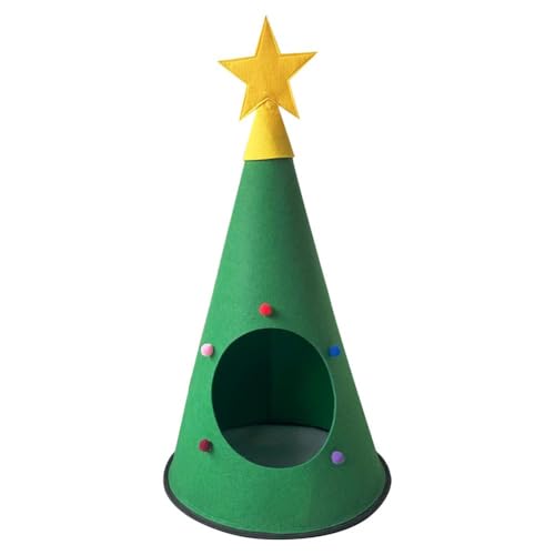 Weihnachtsbaum Häuser, 66.0 cm Baum für Indoor Katzen Dekoration Chri mit für Weihnachten Teaser Spielzeug von BOWTONG