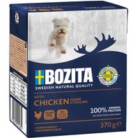 BOZITA Nassfutter Hund Junior Häppchen in Gelee Hühnchen 6x370 g von BOZITA