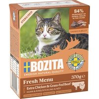 BOZITA Nassfutter Katze Sterilised Häppchen in Sauce mit viel Huhn 6x370 g von BOZITA