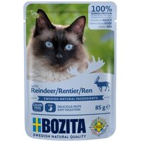 BOZITA Pouch Häppchen in Soße 12x85g Rentier von BOZITA