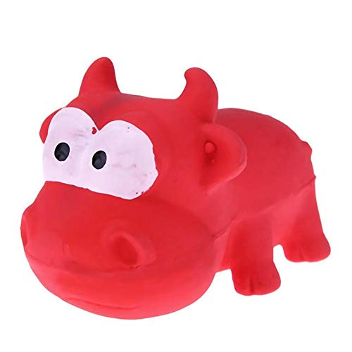 BOduShang Hunde Spielsachen Latex Spielzeug Hund Langlebiger Hunde Spielzeug Robuster Spielzeughund Interaktives Dog Toys for Große Und Kleine Hunde Heim Draussen red von BOduShang