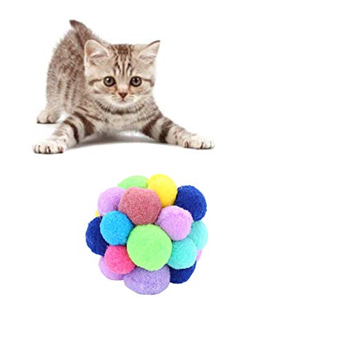 BOduShang Katzen Spielzeug Interaktives Spielzeug Katze Lustiges Cat Toys Niedlich Katzen Spielsachen for Kätzchen Und Katzen Haustiere Katzenübungen 5cm von BOduShang