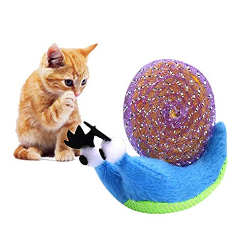 BOduShang Katzen Spielzeug Simulation Spielzeug Katze Interaktives Cat Toys Lustiges Katzen Spielsachen Niedlich Kitten Spielzeug for Kätzchen Und Katzen Katzenübungen Blue von BOduShang