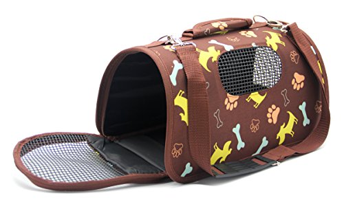 BPS Transporttasche für Haustiere, Hunde, Katzen, Tiere, 3 Größen S/M/L zur Auswahl (M, Braun) BPS-5637M von BPS BUENA PET SHOP