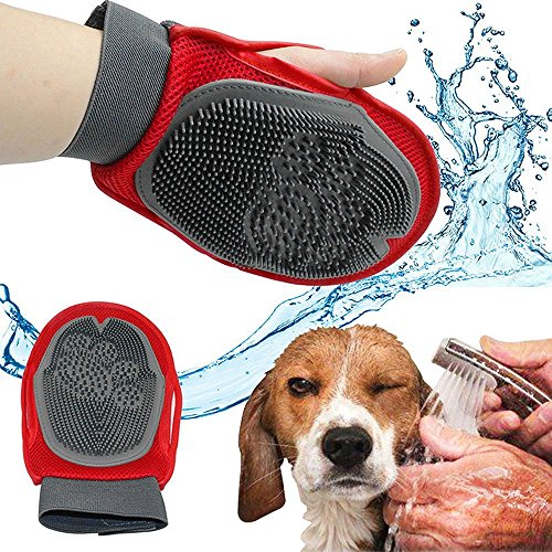 BPS® Massagehandschuh für Haustiere, Hunde und Katzen, Massagehandschuhe, Haarentfernung und Massagegerät von BPS BUENA PET SHOP