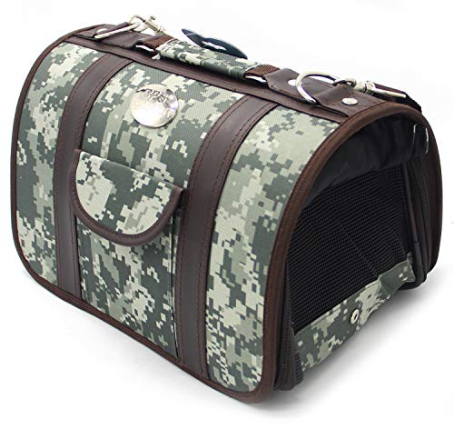 BPS BPS-5619 Transporttasche aus Stoff für Hunde, Katzen, Haustiere, 2 Größen, 37 x 29 x 25 cm (M, Camouflage) von BPS BUENA PET SHOP