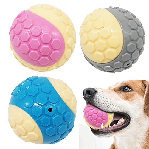 BPS BPS-7435 BPS-7435 Hundespielzeug, Gummiball, Quietschspielzeug, unzerstörbar, hohe Elastizität, Größe M/L, zufällige Farbe (L) von BPS BUENA PET SHOP