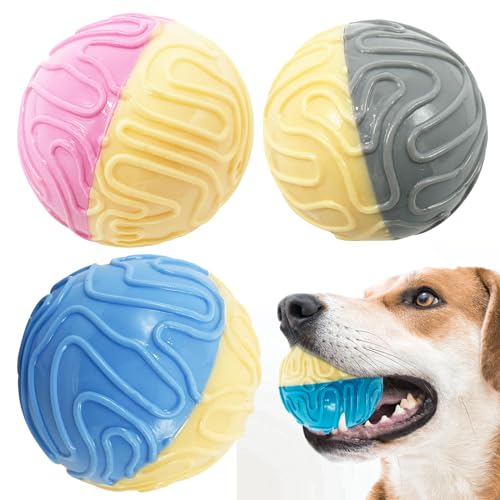 BPS BPS-7430 BPS-7430 Hundespielzeug, Gummiball, Quietschspielzeug, unzerstörbar, hohe Dehnung, Größe M/L, zufällige Farbe (M Modell 2) von BPS BUENA PET SHOP