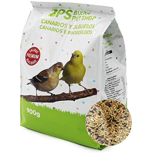 BPS Canaries Vollnahrung mit natürlicher Materialformel mit hoher Energie, ausgewogene Rezeptur mit wissenschaftlicher Basis, 900 g, BPS-4025 von BPS BUENA PET SHOP