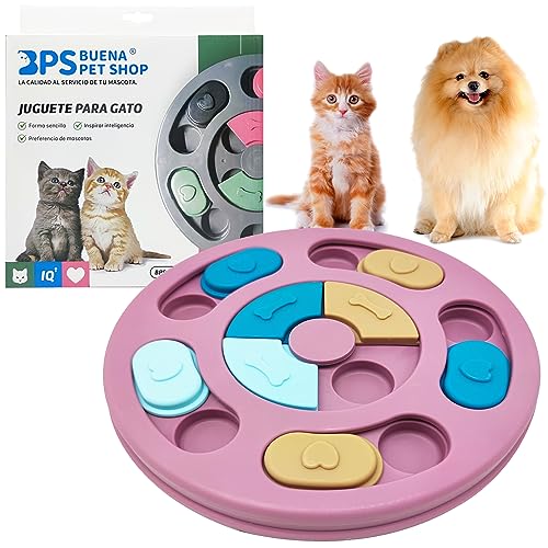 BPS Feeder Puzzle für Hunde und Katzen Spielzeug Hund Puzzle Spielzeug Haustiere mit Rutschfester Puzzle-Form mit langsamer Fütterung Zufällige Farbe BPS-7053 von BPS BUENA PET SHOP