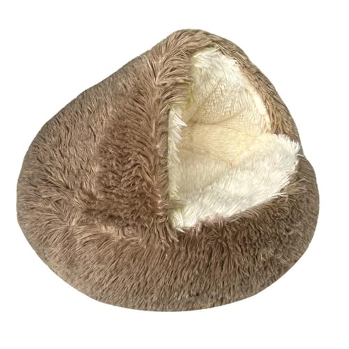 BQWXIEC Olvys Cocoon Hundebett, Cocoon Hundebett, Cocoon Haustierbett für Hunde, Katzenkokonbett, beruhigendes Haustierbett, 40 cm, Khaki von BQWXIEC