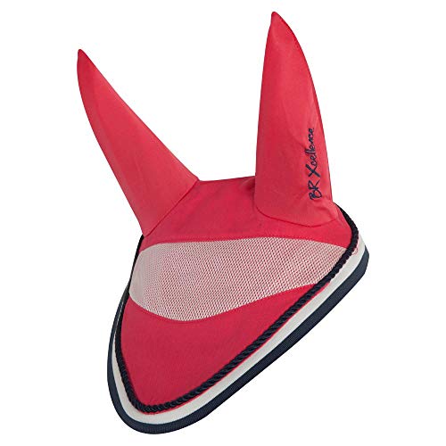 BR Fliegenhaube Fliegenohren Fliegenschutz Xcellence elastische Ohren (Vollblut, Teaberry) von BR