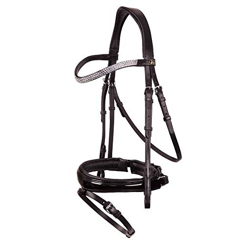 BR Trensenzaum Windermere schwarz/silber Warmblut von BR