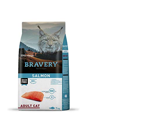 BRAVERY Trockenfutter Lachs für Katzen, 7 kg von BRAVERY