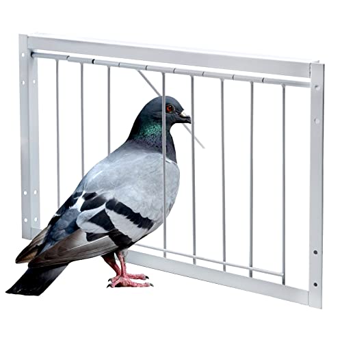 BREUAILY Vogelkäfig T-Trap Tür Eisen Taube Tür Vogelkäfige Einweg Vogelkäfig Tür für Renntaube Vogel Eingang Tür für Vogel Taube Papageien Taubenfalle Zubehör 43 * 26cm von BREUAILY