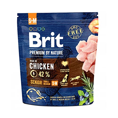 Brit Premium von Natur aus Senior S + M Huhn 1 kg von BRIT