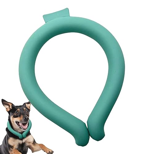 BROJAQ Kühlender Halsring für Hunde - Wiederverwendbares kühlendes Hundehalsband tragbar,Kühlhalsband für Hunde, Halsband für Hunde, Eishalsband für den Hals, Kühlzubehör für Hunde, Kühlhalsband von BROJAQ