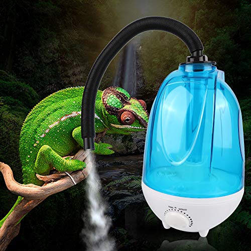 BROLEO 4LReptil-Luftbefeuchter, Reptilien-Nebelgerät, Ultra-leiser Wassertank mit Großem Fassungsvermögen für Springbrunnen, Teich für Terrarium (EU-Stecker) von BROLEO