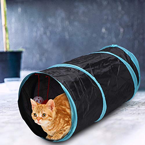 Stabile zusammenklappbare Haustier Katze Tunnel Spielzeug, Haustier Katze Spielzeug, Haustier Spiel Katze Rohr Spielzeug für Spielzeug von BROLEO