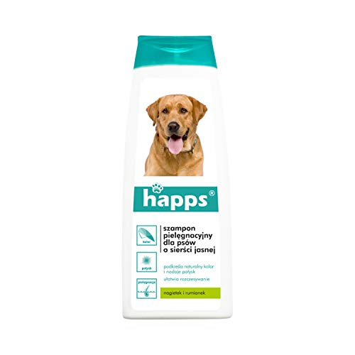 Bros Happs Hundeshampoo Pflegeshampoo für Hunde Fellpflege 200ml (Für Hunde mit hellem Fell) von BROS