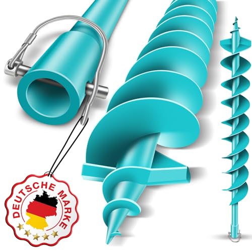 BRUNNENTAL ® Erdbohrer 120mm - Ideal Für Aushubarbeiten - Erdbohrer Hand - einfache Bedienung Robuste Bohrspitze 120 mm - Erdbohrer kaufen - Pfahlbohrer Brunnenbohrer von BRUNNENTAL