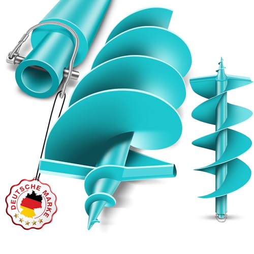 BRUNNENTAL ® Erdbohrer 250mm - Ideal Für Aushubarbeiten - Erdbohrer Hand - einfache Bedienung Robuste Bohrspitze - Erdbohrer kaufen - Pfahlbohrer Brunnenbohrer von BRUNNENTAL