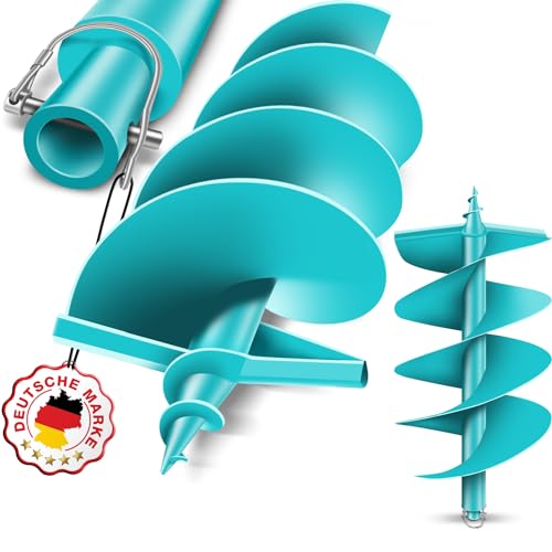 BRUNNENTAL ® Erdbohrer 300mm - Ideal Für Aushubarbeiten - Erdbohrer Hand - einfache Bedienung Robuste Bohrspitze - Erdbohrer kaufen - Pfahlbohrer Brunnenbohrer von BRUNNENTAL