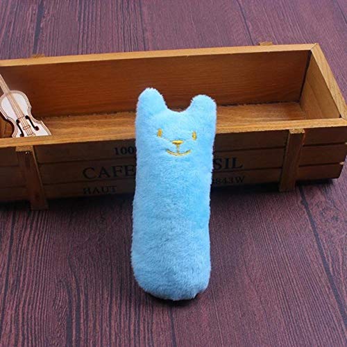 BSDIHRIWEJFHSIE 1PCS Zähne Schleifen Spielzeug Lustige interaktive Plüsch Katzenspielzeug Haustier Kätzchen ing Vocal Toy Claws Daumen Biss Katze Minze Katzen Spielzeug-blau, China von BSDIHRIWEJFHSIE