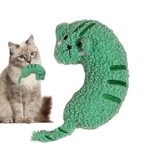 BSEID Katze quietschendes Stofftier | Kauspielzeug in Cartoon-Katzenform für Hunde und Katzen,Spielzeug mit Geräuschgeräuschen für Kätzchen, Trainingsspielzeug für Zuhause, Ausflüge, Tierhandlung von BSEID