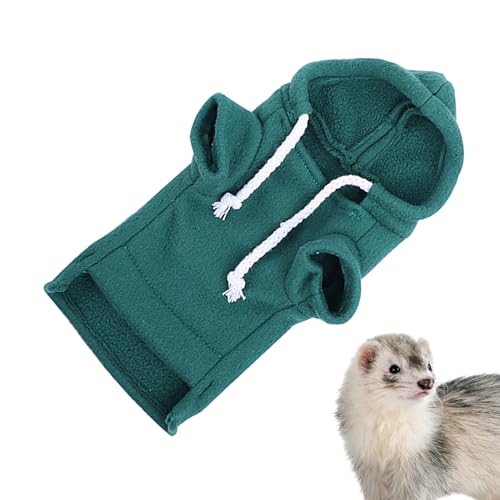 BSEID Kleine Tiere Hoodie, Frettchen Sweatshirt | Meerschweinchen Bunny-Kostüm | Frettchen Sweatshirt Kordelzug Kapuze Kleine Frettchen Kleidung Hoodies Meerschweinchen Outfit für Ihre Katze von BSEID