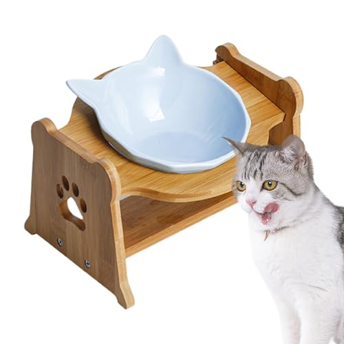 BSEID Schräge Schalen für Katzenfutter | für stressfreie Haustier-Futterstation | Einzelnapf für Katzen, hohe Teller für Katzen, Schutzschale für Katzenfutterstation - BSEID Schräge Schalen für Katzenfutter | für stressfreie Haustier-Futterstation | Einzelnapf für Katzen, hohe Teller für Katzen, Schutzschale für Katzenfutterstation - von BSEID