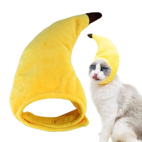 Bananenhut für Hunde | niedliche Hundehüte, lustige Halloween-Kleidung, kreativer Bananenhut, verstellbare Kostüme für Haustiere für Katzen, Kätzchen. Bseid von BSEID