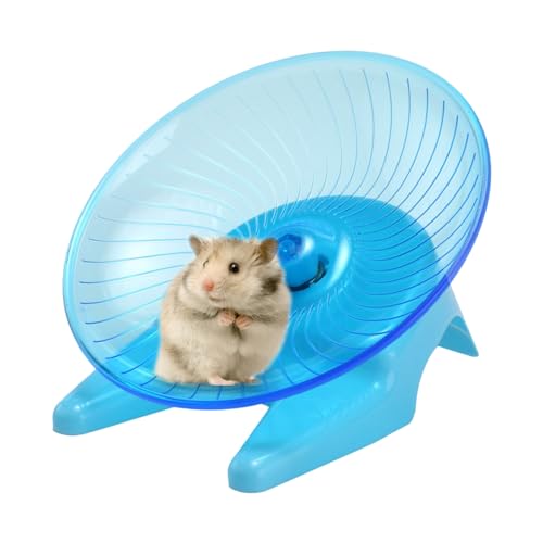 Hamster Fliegende Untertasse | Ultra-leises, transparentes Trainingsrad für Hamster - Tierlebensraum-Dekor für Hamster, Honighasen, Rennmäuse mit fettem Schwanz, Zwerghamster Bseid von BSEID