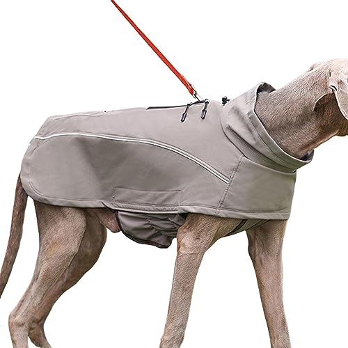 Haustier-Hundebekleidung, strapazierfähige Haustierbekleidung aus Polyesterfaser, wasserdichte Hundejacke, winddichte warme Hundejacke, multifunktionale Hundeweste mit hoher Sichtbarkeit bei kaltem We von BSEID