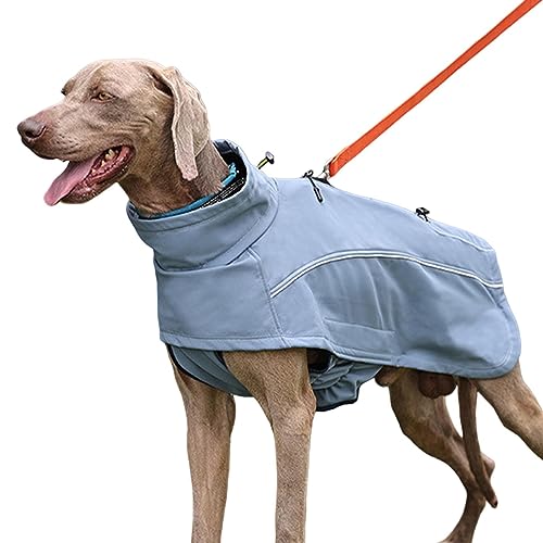 Haustier-Hundebekleidung, strapazierfähige Haustierbekleidung aus Polyesterfaser, wasserdichte Hundejacke, winddichte warme Hundejacke, multifunktionale Hundeweste mit hoher Sichtbarkeit bei kaltem We von BSEID