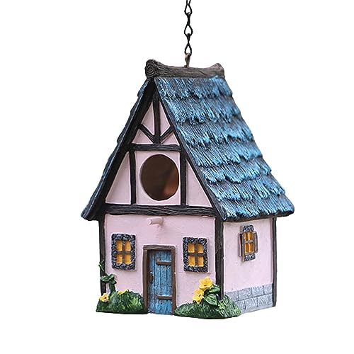 Kolibri-Haus aus Kunstharz - Aufhängbares und wasserdichtes Vogelhaus für den Außenbereich,Dekoratives Harz für Kardinaldrossel-Wildvögel im Freien, Geschenke für Vogelliebhaber Bseid von BSEID