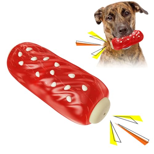 BSISUERM Hunde-Kauspielzeug für große und mittelgroße Hunde, robustes Hundespielzeug, quietschendes Spielzeug, langlebiges Hundespielzeug, lustiges interaktives Haustieranreicherungsspielzeug, von BSISUERM