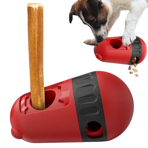 BSISUERM Hundefutter-Puzzle-Spielzeug, verstellbar, Leckerli-Dosierung, langsamer Futternapf, Welpenanreicherungsball, interaktives Jagdspielzeug, Bully Stick-Halter, Sicherheitsvorrichtung für von BSISUERM