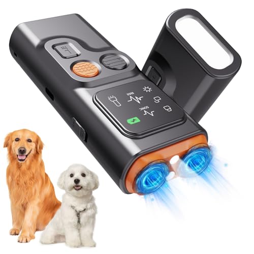 BSOON BarkGuard, Anti Barking Device for Dogs, Hundebellen Abschreckungsgerät, Antibell für Hunde mit HD Display und LED Taschenlampe, Hundetrainings Geräte Verhaltenshilfen von BSOON