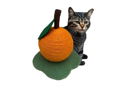 BSOV Orange Katzen-Kratzspielzeug Pfosten, Kratzbaum aus Sisalfaser, Katze, Kätzchen, Stressabbau, Spielzeug für den Innenbereich von BSOV